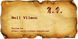 Nell Vilmos névjegykártya